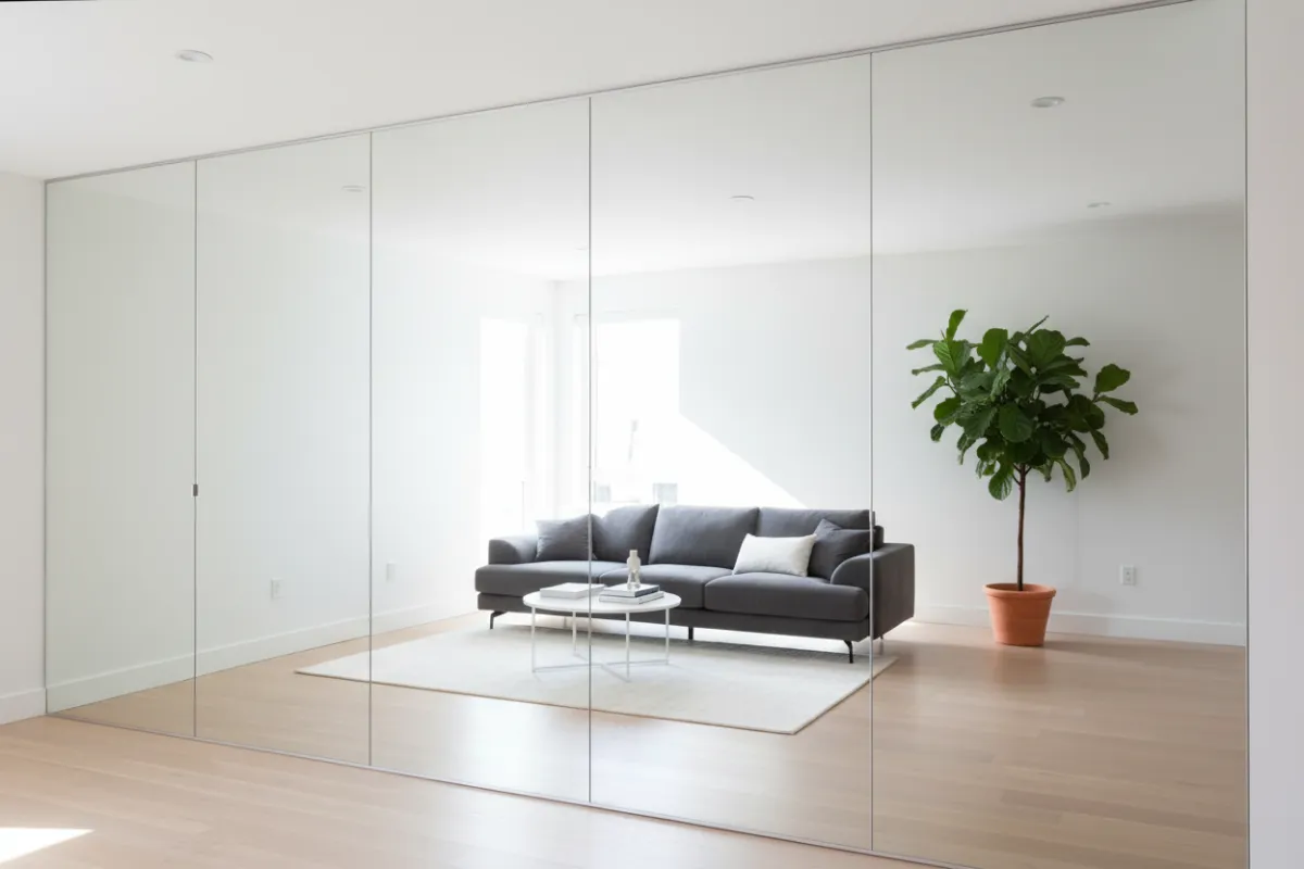 Custom mirror wall in Atlanta gym