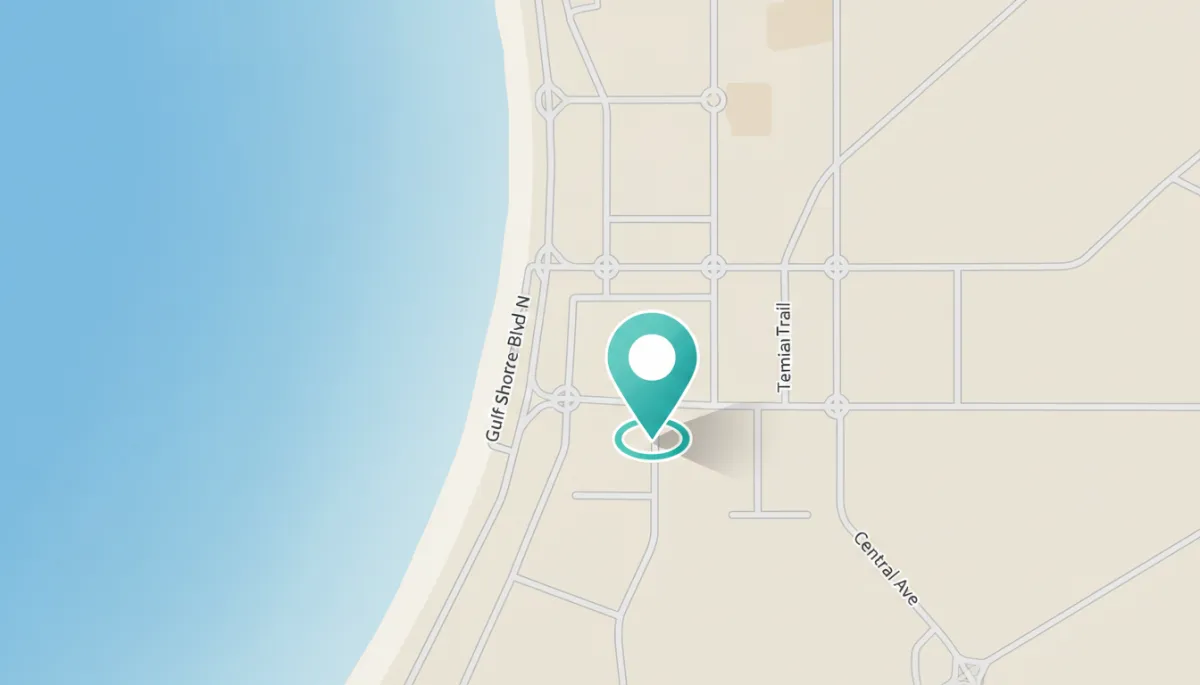 Map showing Naples Dental & Wellness location