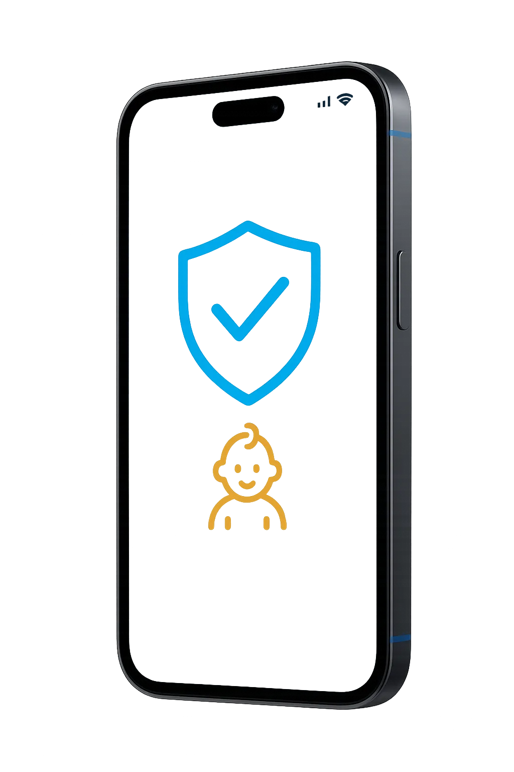 Parent mobile app showing real-time updates and secure sign-in features