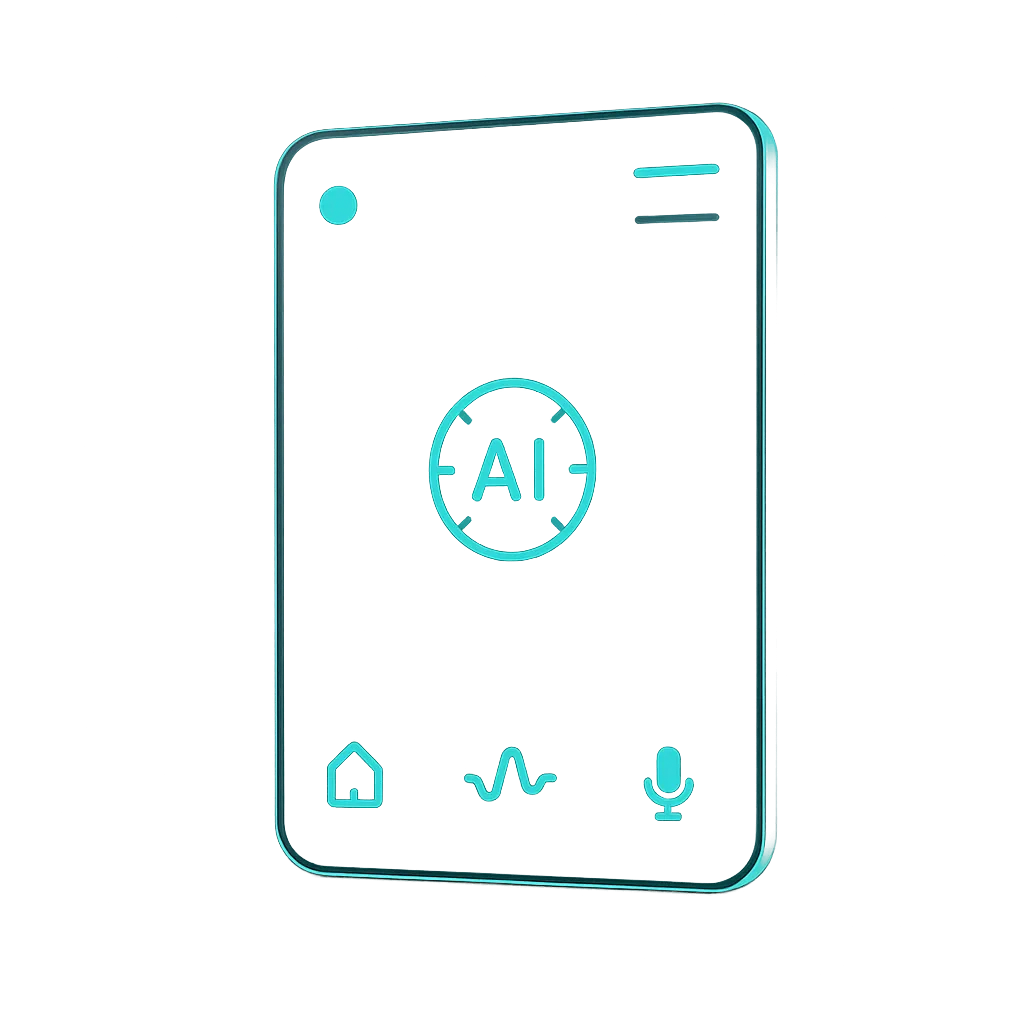 AI Dashboard Interface Cutout