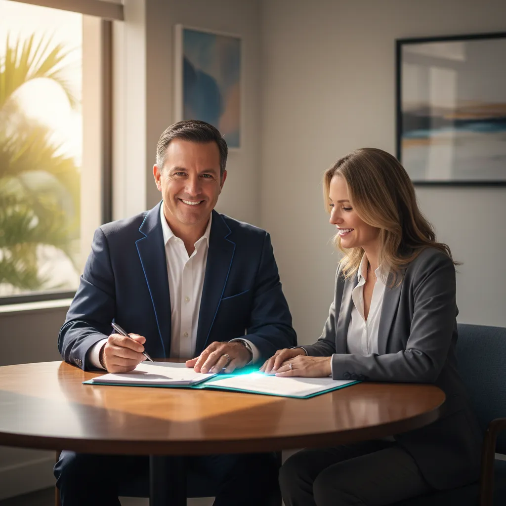 Dennis Wells evaluating a home loan in Palmetto FL