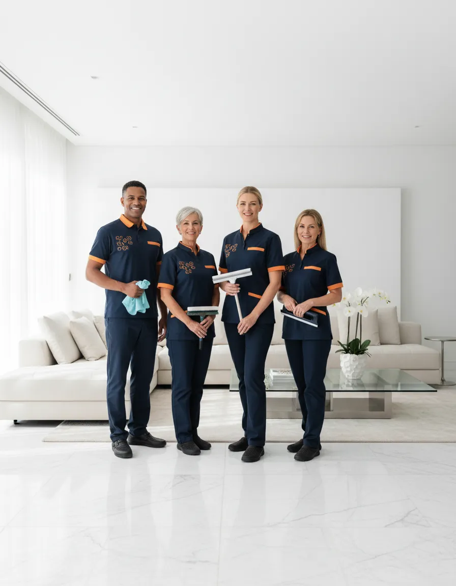 Professional cleaning team from KeNwill Ltd