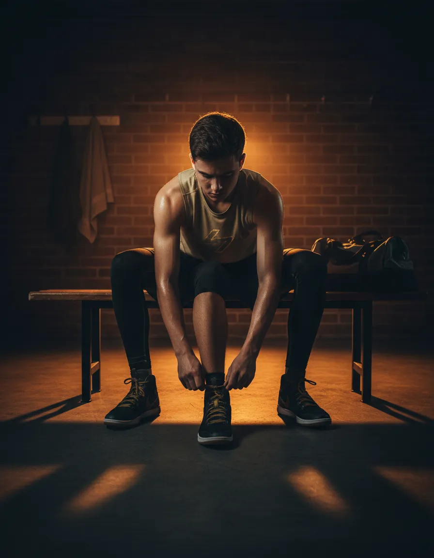 A focused teenager demonstrating discipline and self-trust