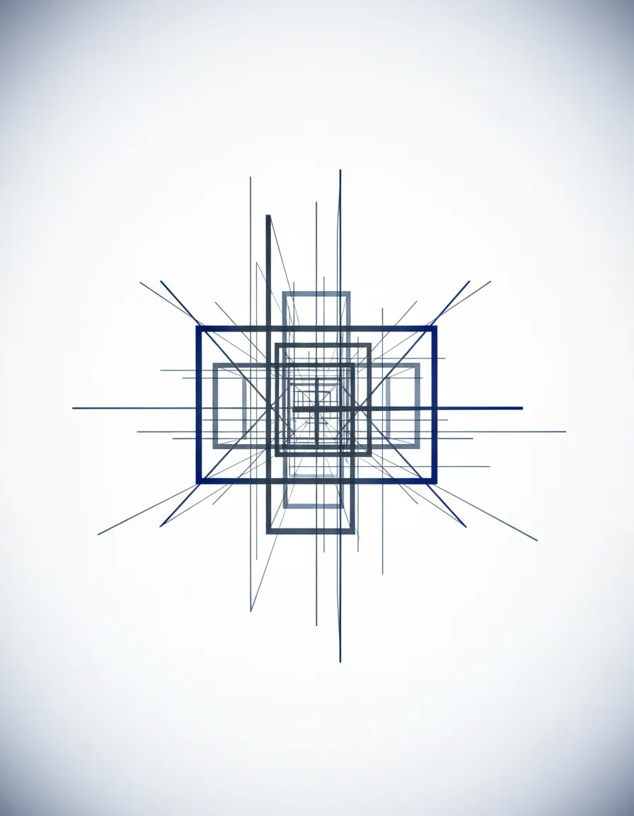 Abstract structured lines representing legal clarity and document architecture