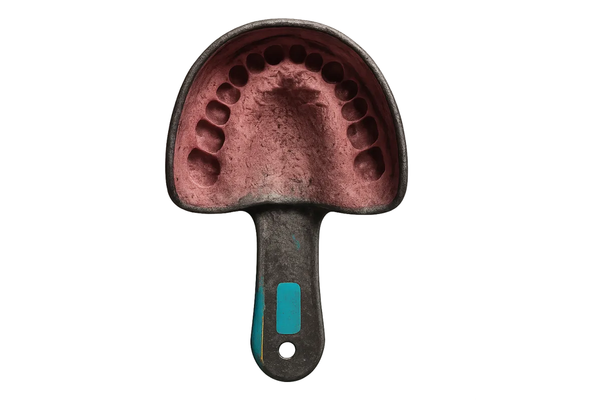 Messy traditional alginate dental mold
