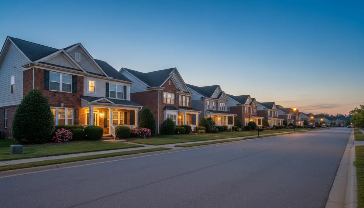 Modern home and neighborhood streetscape in Northeast Georgia representing Hamilton Mill and surrounding communities.