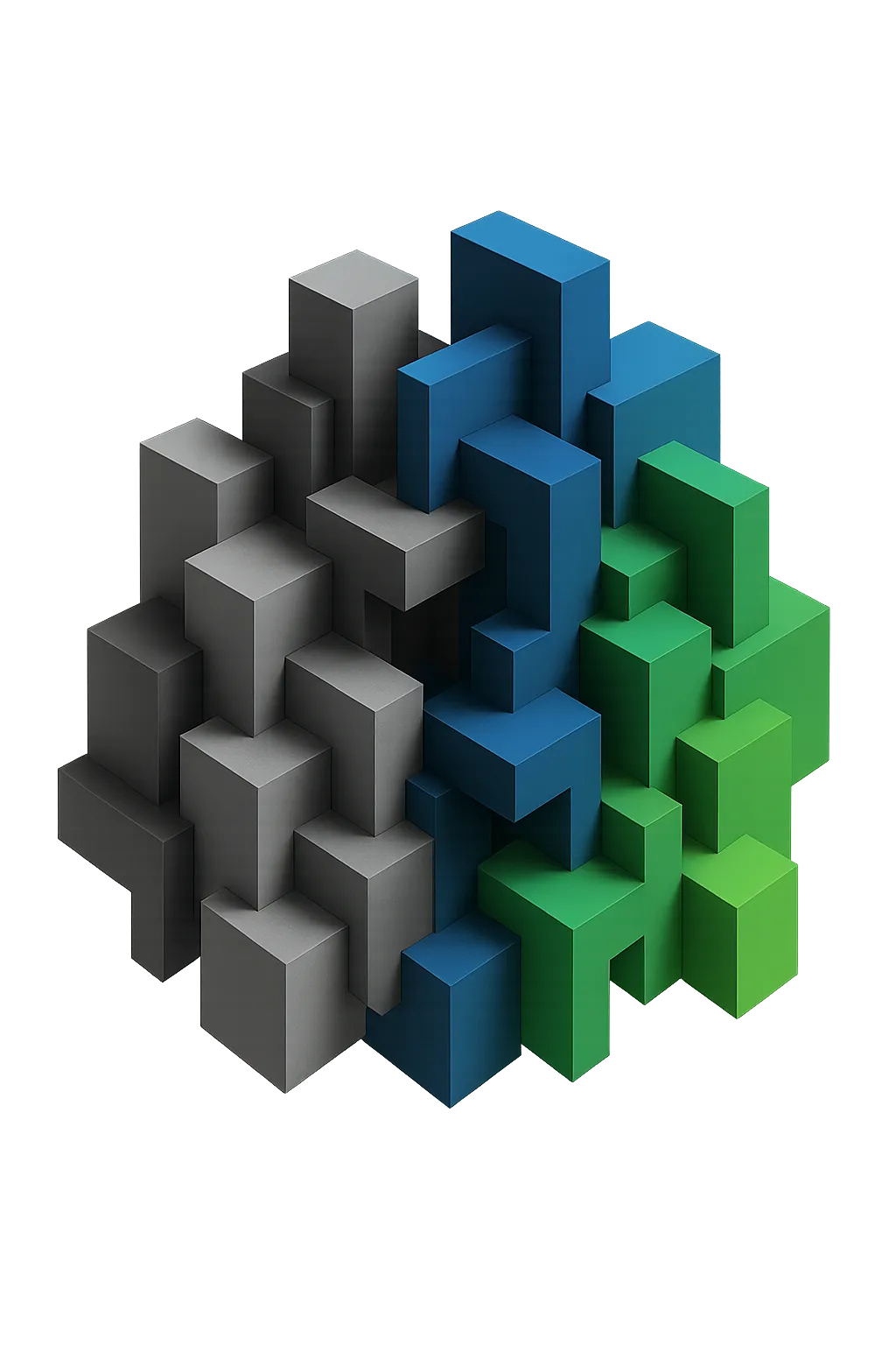 High-contrast architectural graphic illustrating the transition from greyscale to full vibrant colour