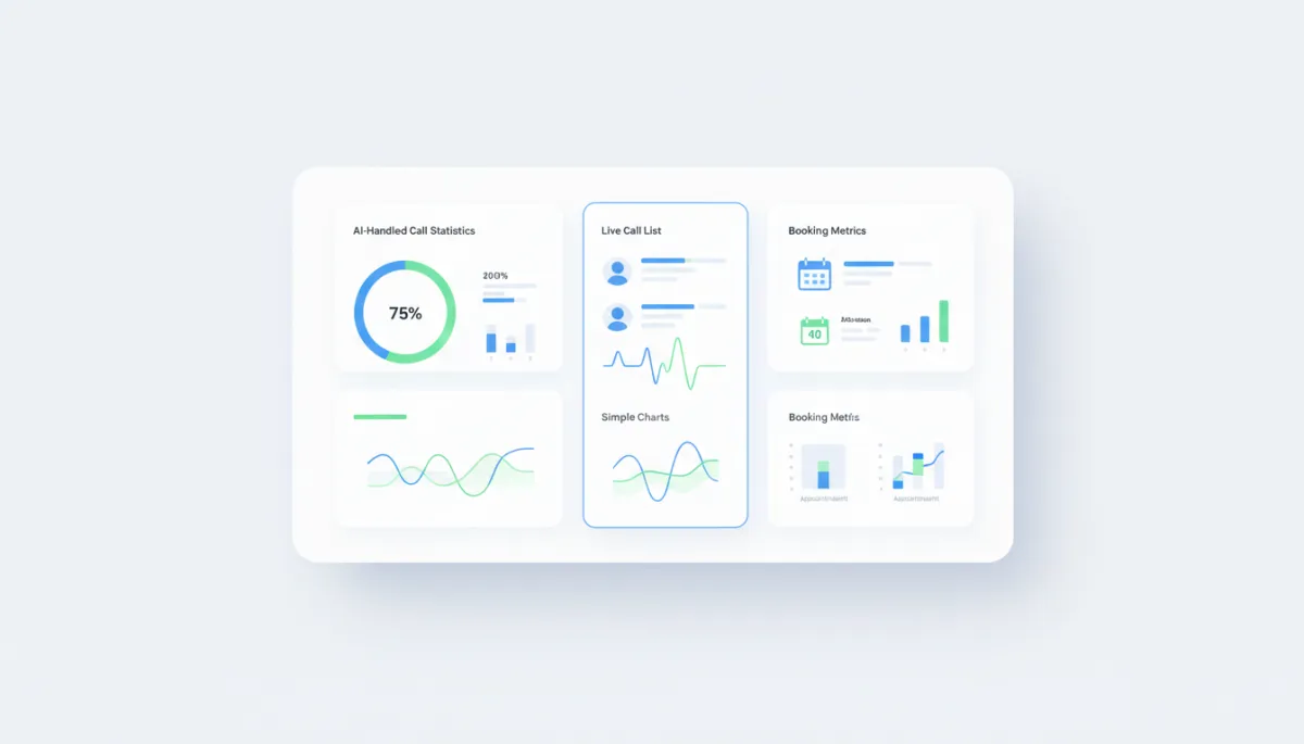 Dashboard view of Clever Flux AI voice agent activity