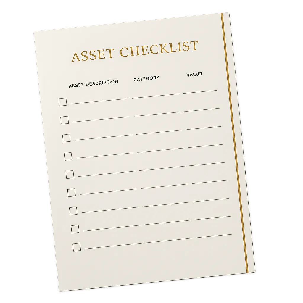 Triple-Threat Asset Checklist Mockup
