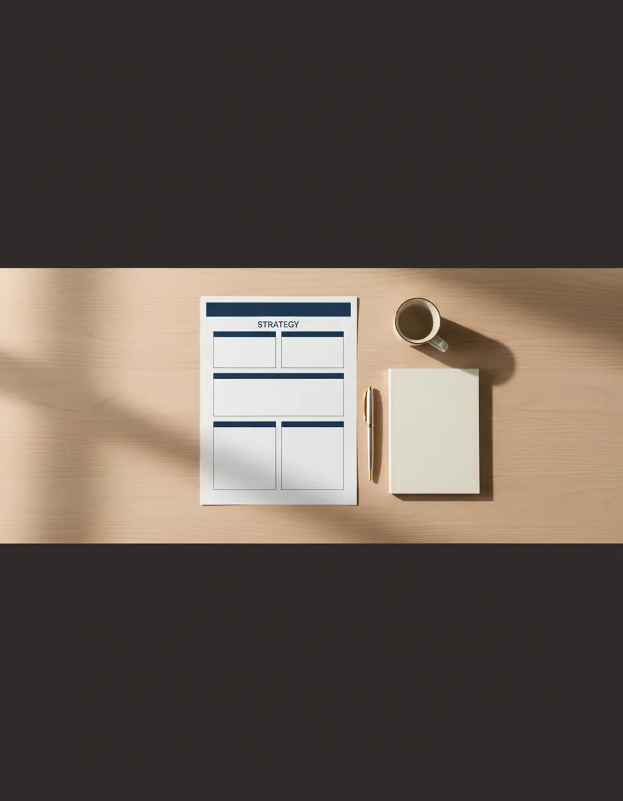 A close-up of a straightforward strategy document, representing clear and actionable management solutions.
