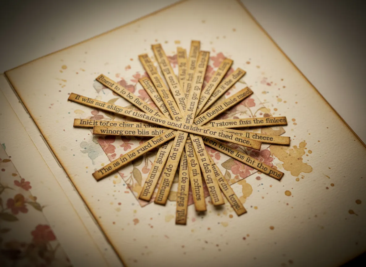 Scripture layering with floral accents