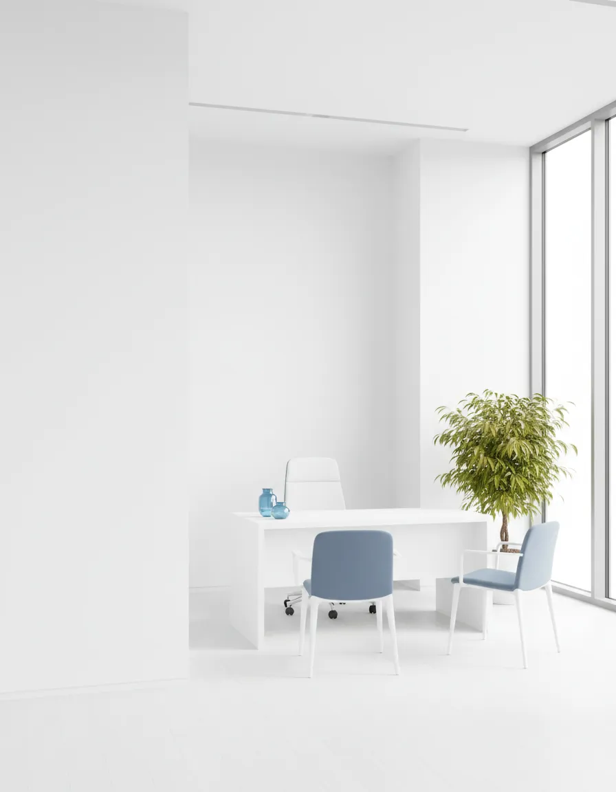 Pristine clinical consultation room