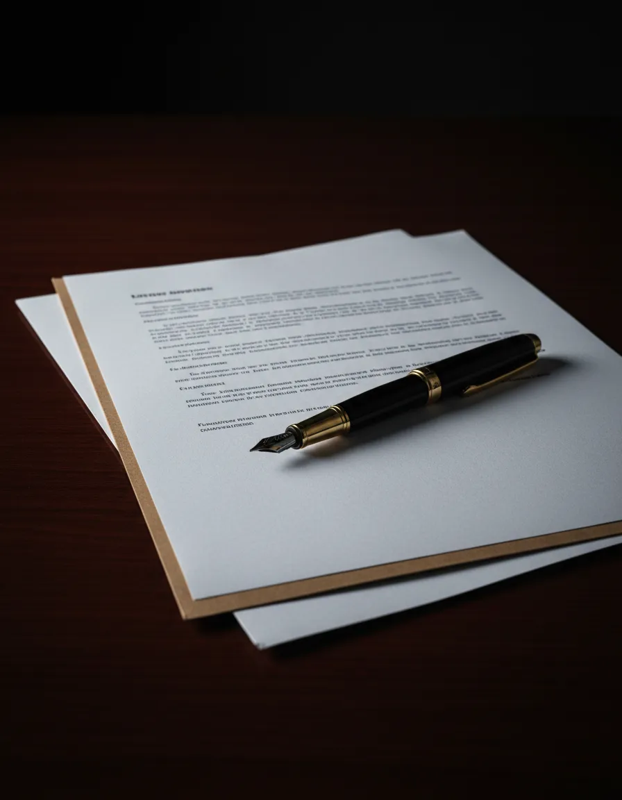 Professional desaturated legal document concept