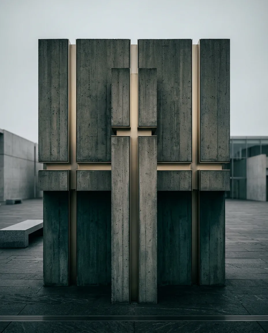 Symmetric architectural monolith representing institutional governance and regulatory standard