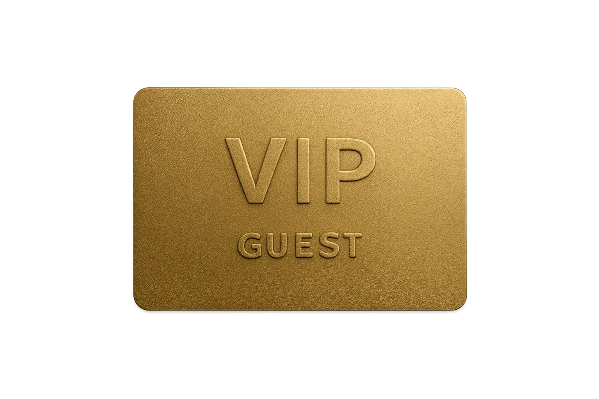 Elk VIP Guest gold membership card