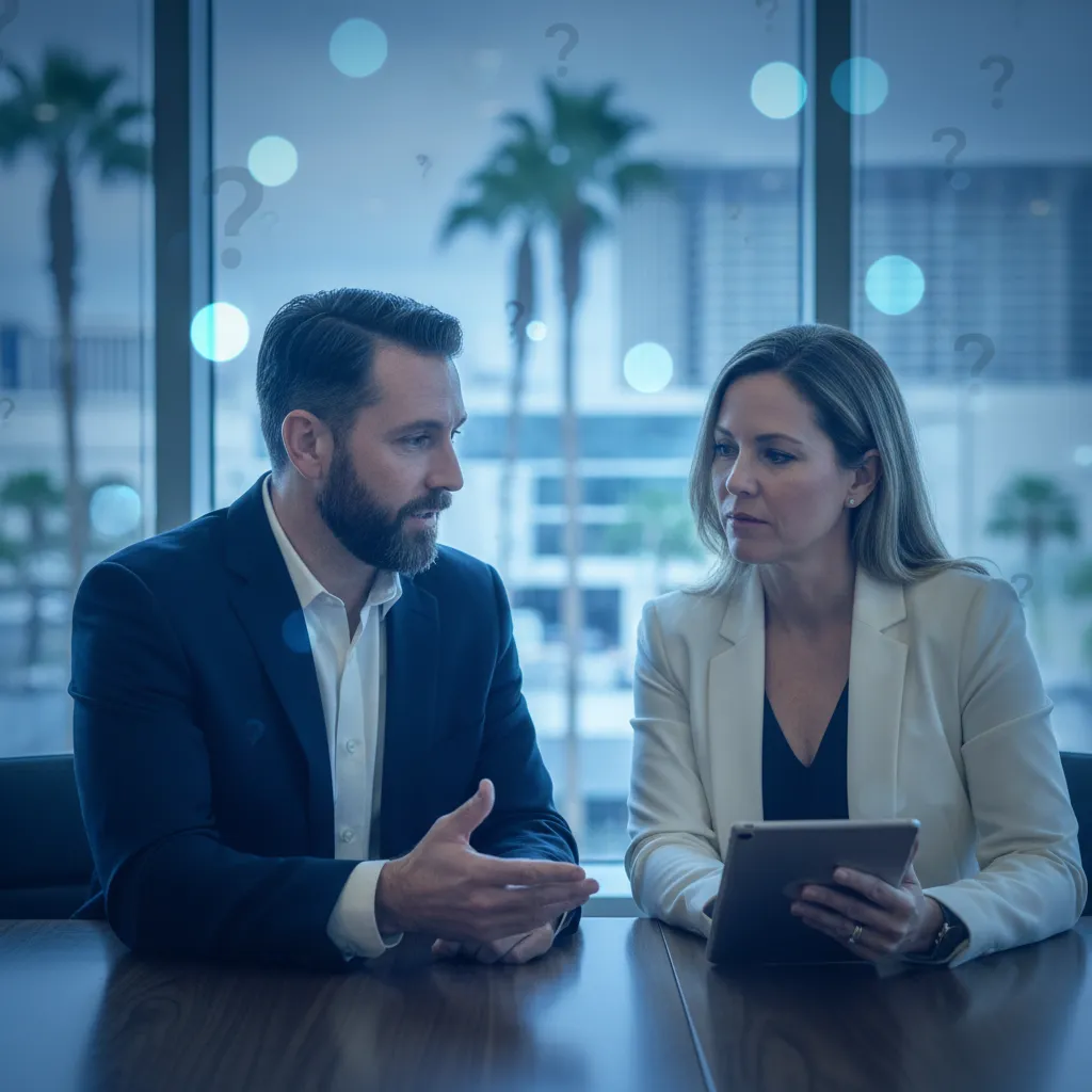 Confused professionals image