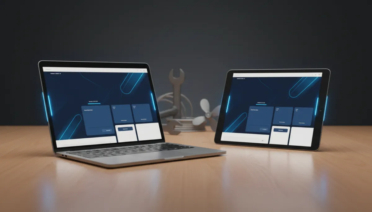 Web design and landing page mockup for Lake Havasu City business