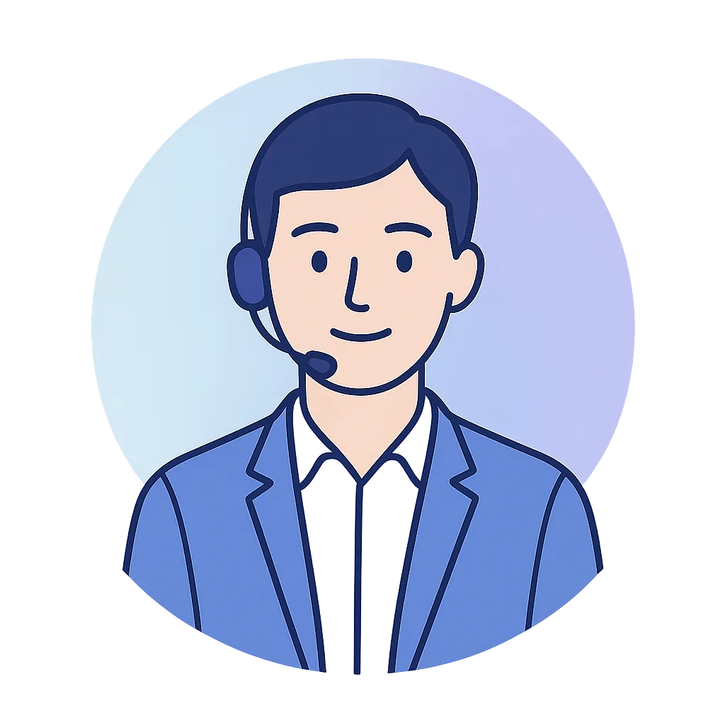 Friendly professional agent avatar