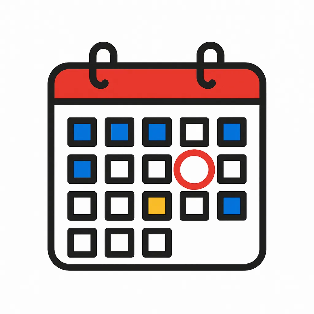 Calendar icon representing easy appointment booking