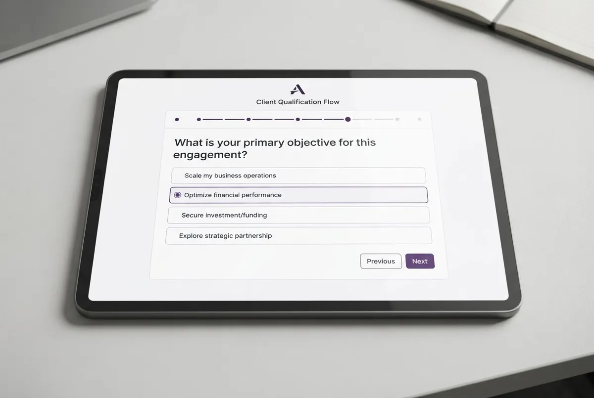 Insurance assessment interactive calculator and progressive qualification flow interface