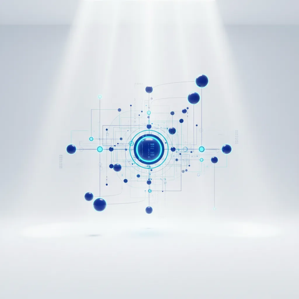Abstract visualization of data security and encryption
