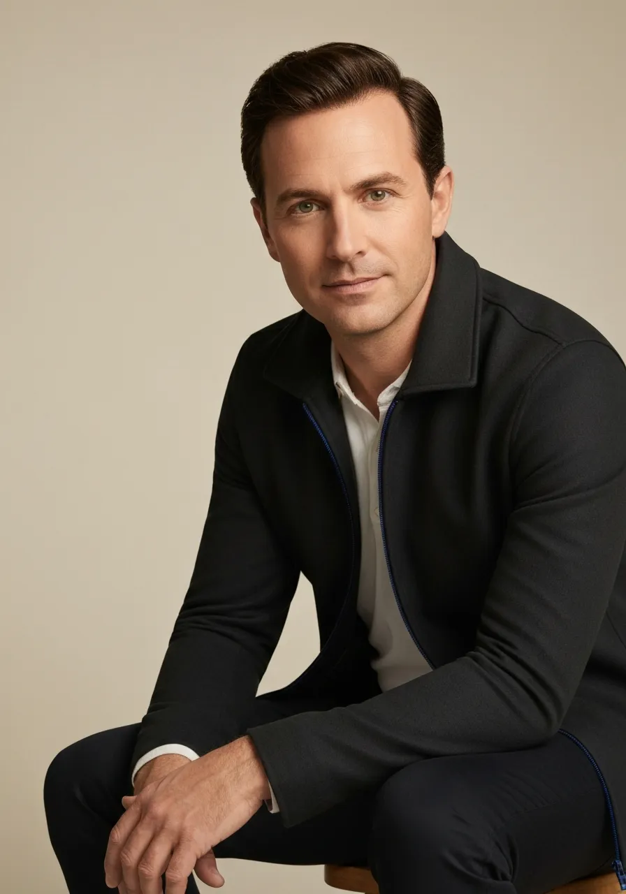 Editorial portrait of James