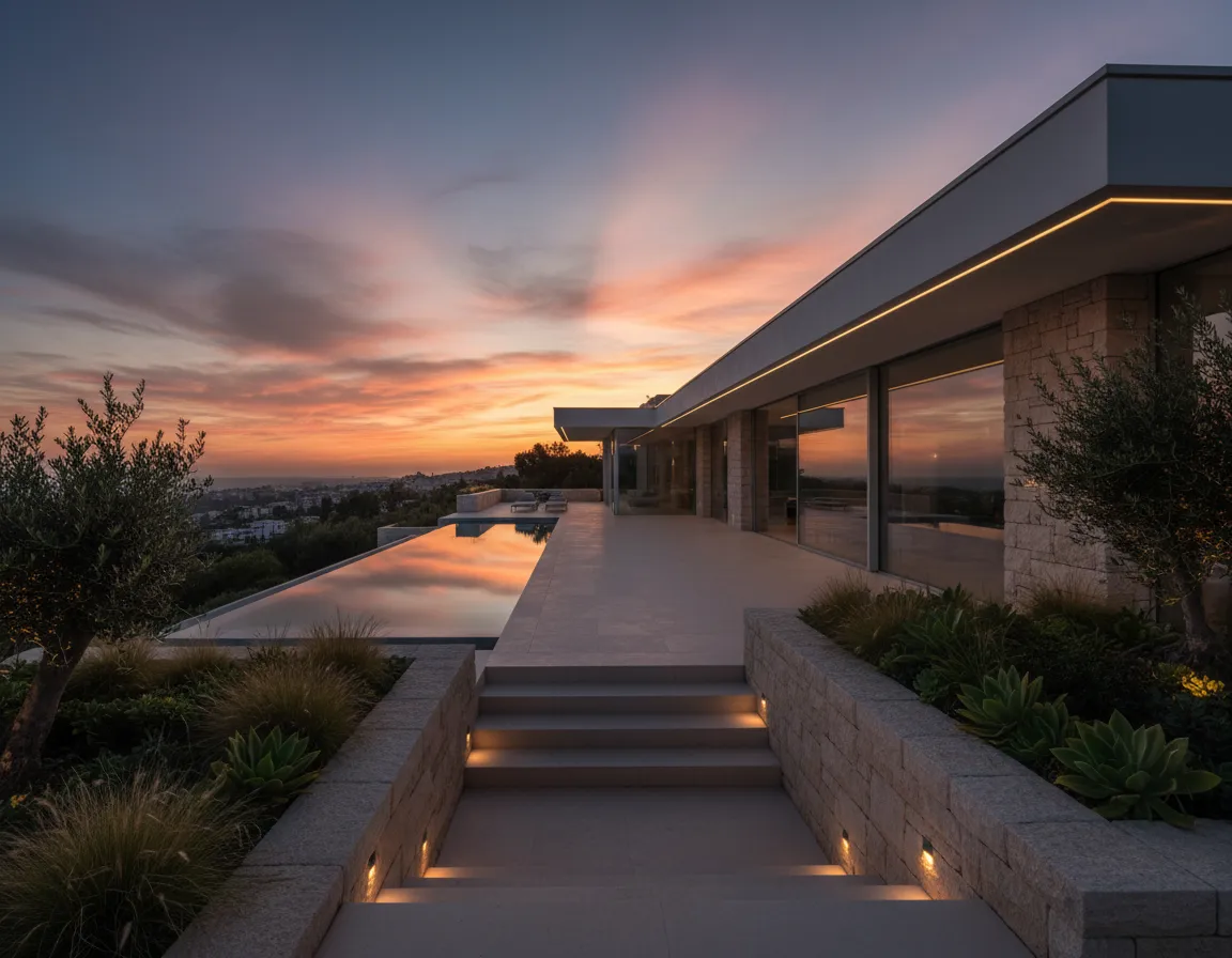 Minimalist villa with pool and indoor‑outdoor living