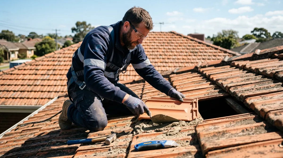 Australian residential tiled roof inspection and leak repairs