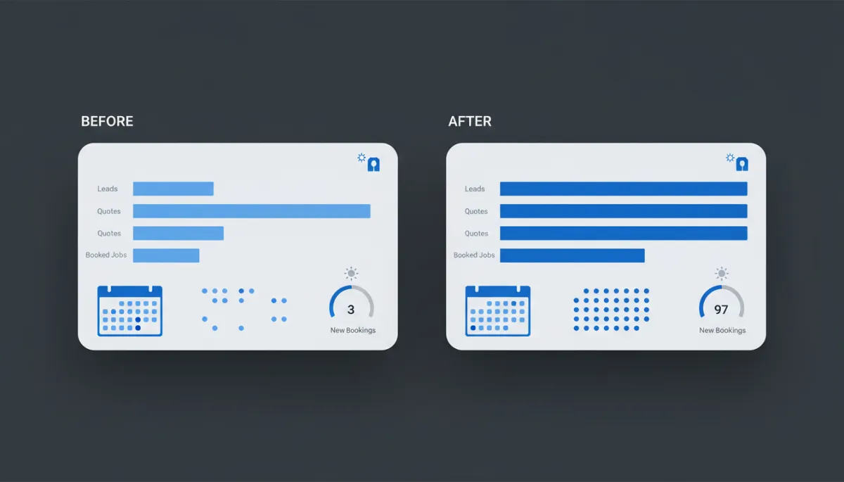 Before and after roofing job pipeline