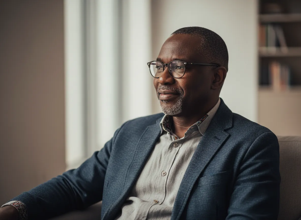 Portrait of Christian author and musician Joel Morgan