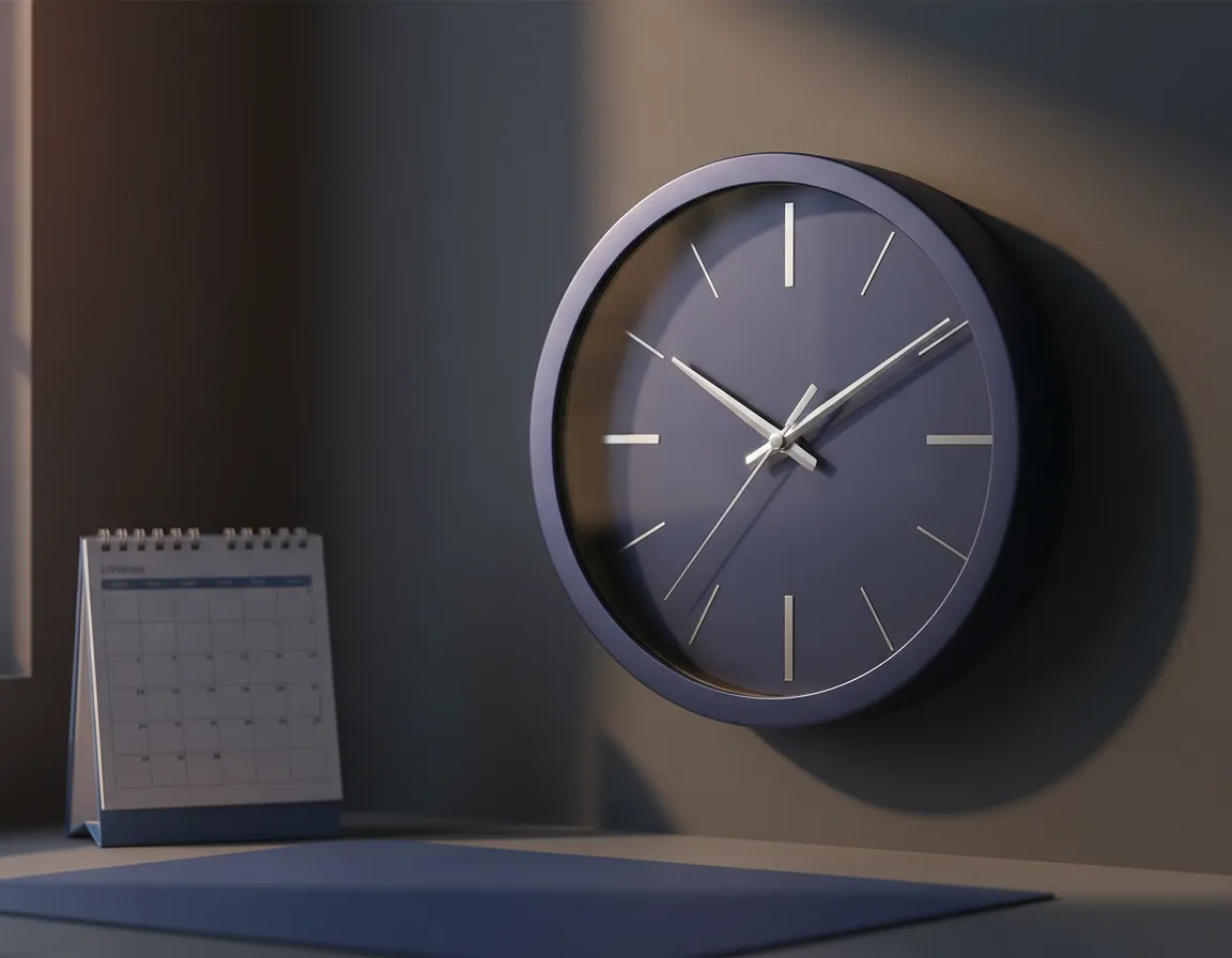 Calendar showing driving school attendance policy