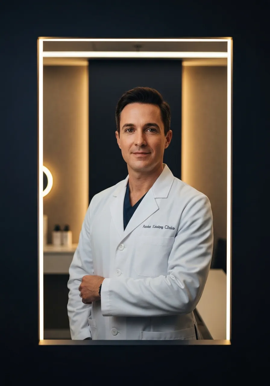 Physician performing advanced functional medicine procedure in clinic