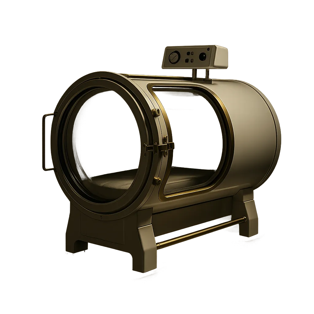 Advanced clinical recovery environment featuring premium longevity treatment equipment
