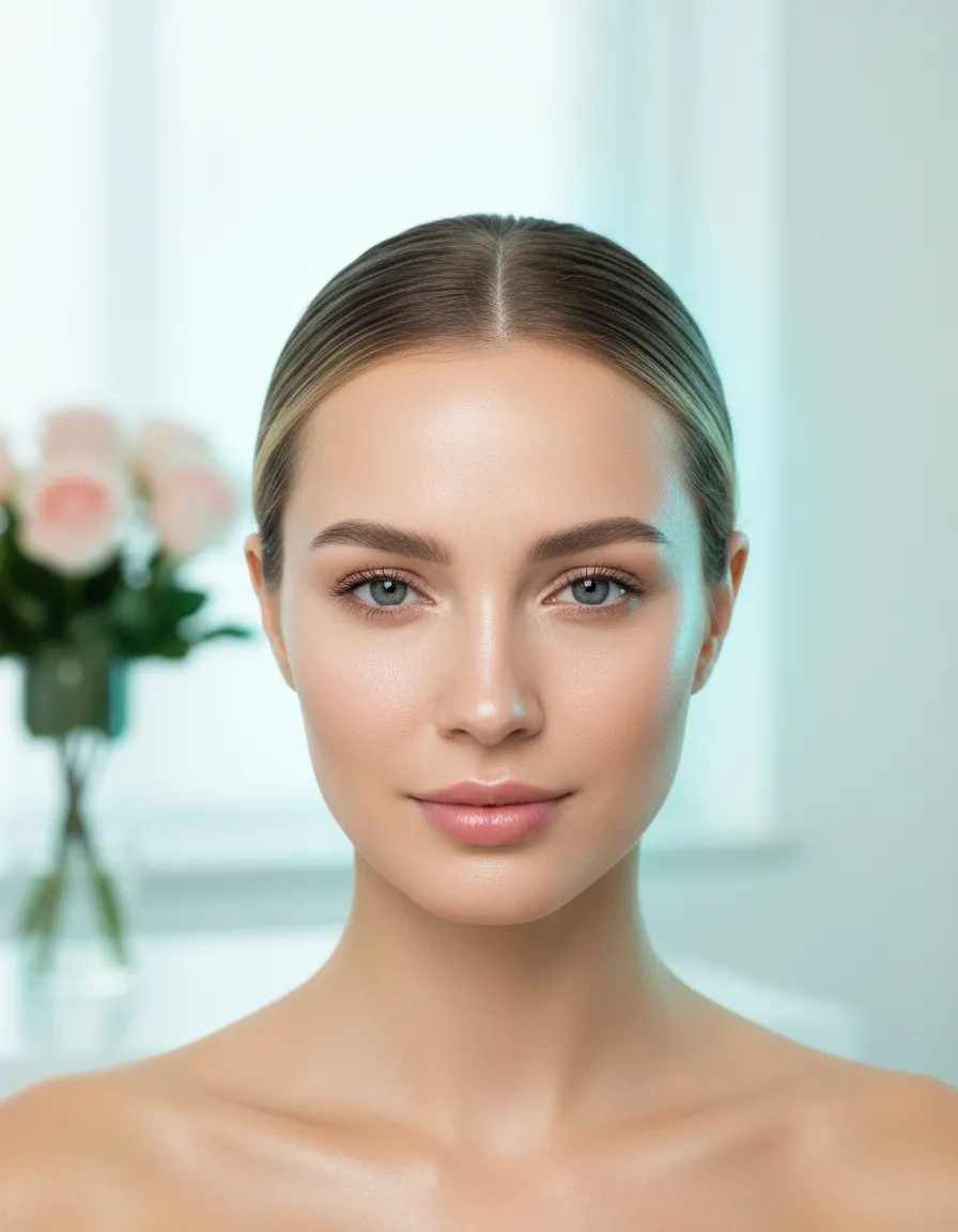 Woman experiencing glowing skin and vitality