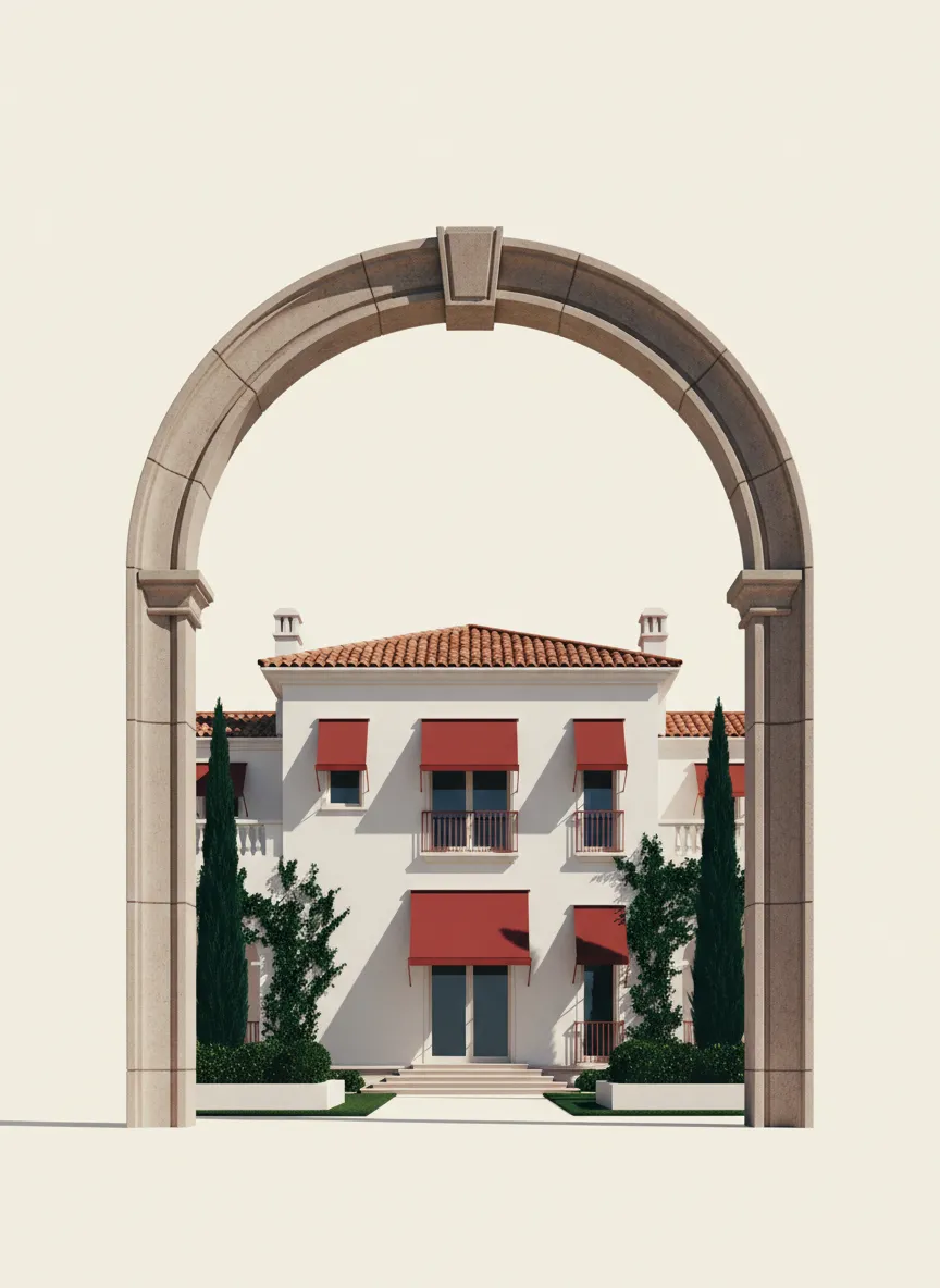 Arquitectura de lujo, estilo arco editorial