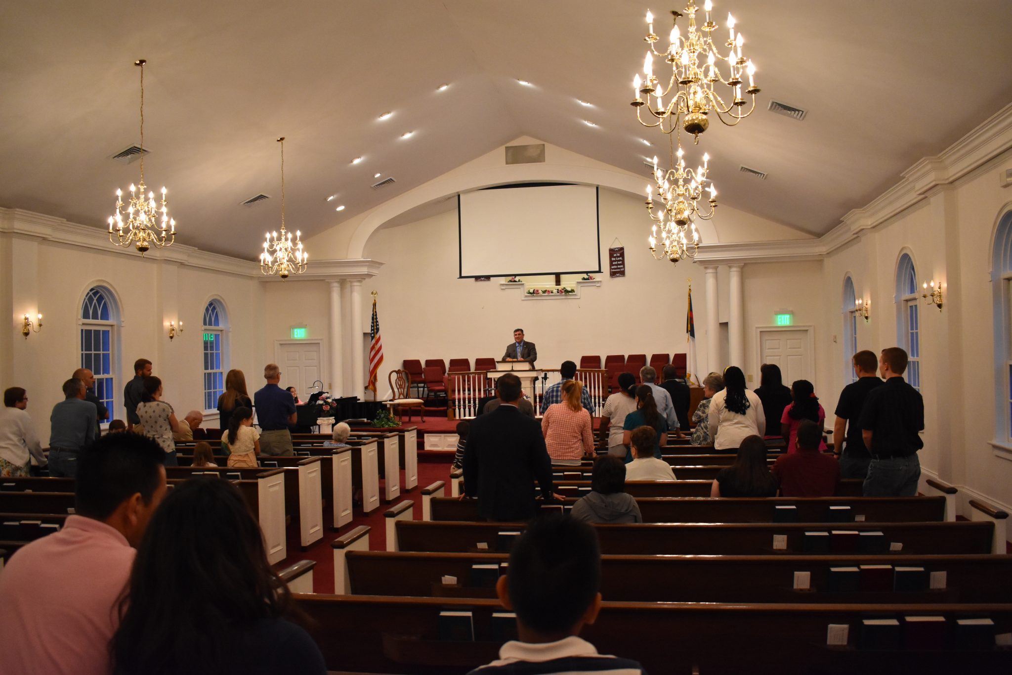 Church service stage