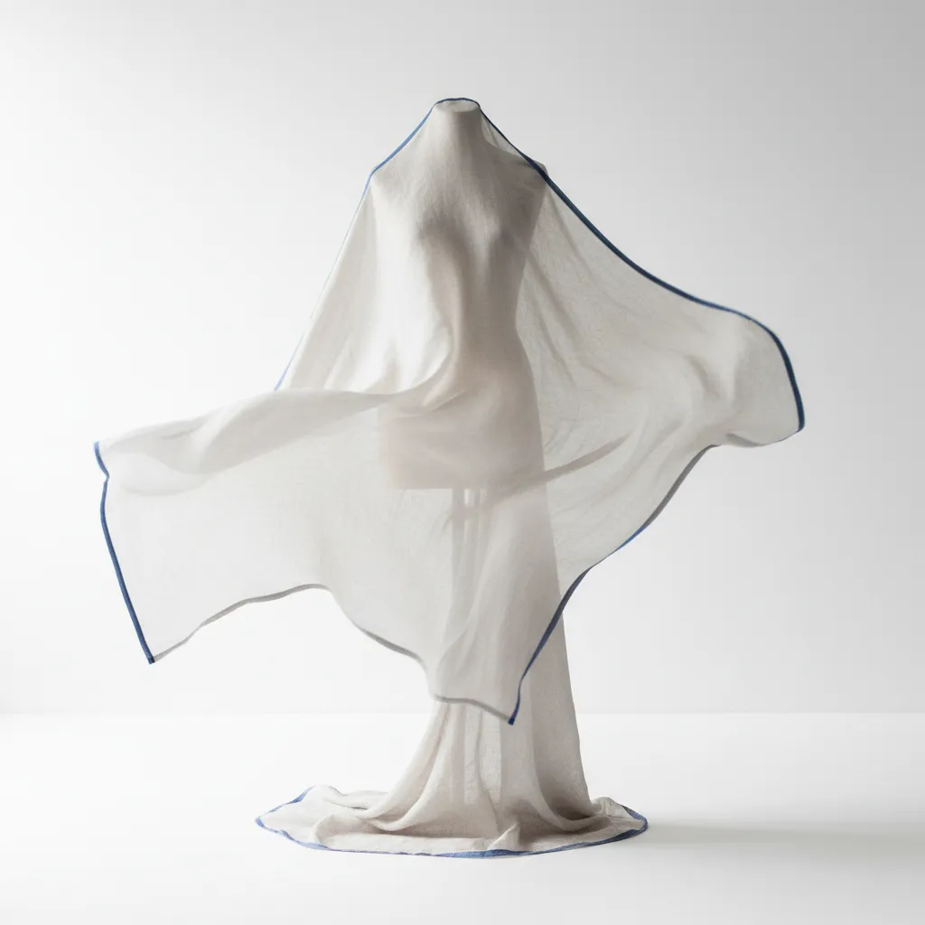 High-fashion lifestyle soft focus abstract photography representing transparency