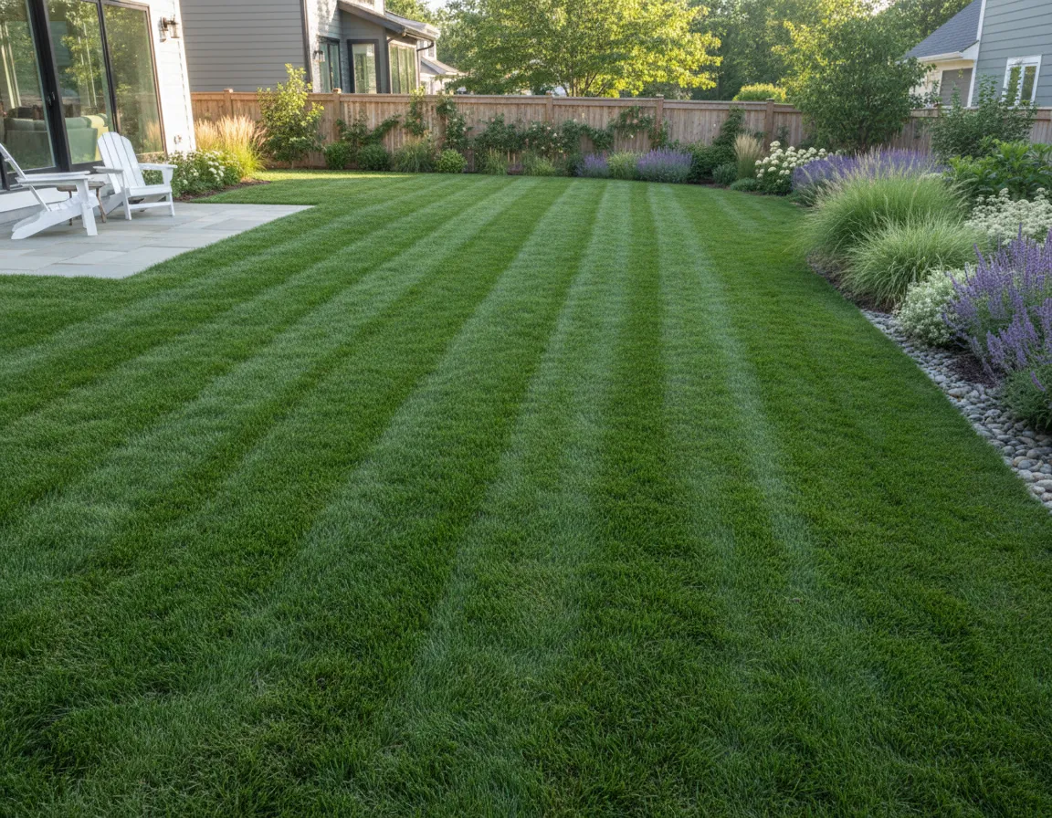 Healthy established lawn after 30 days of proper care