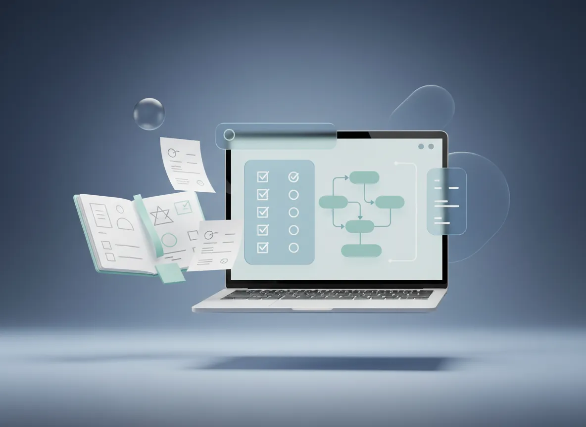 Screenshot of live A.I. training dashboard and workflows for small businesses