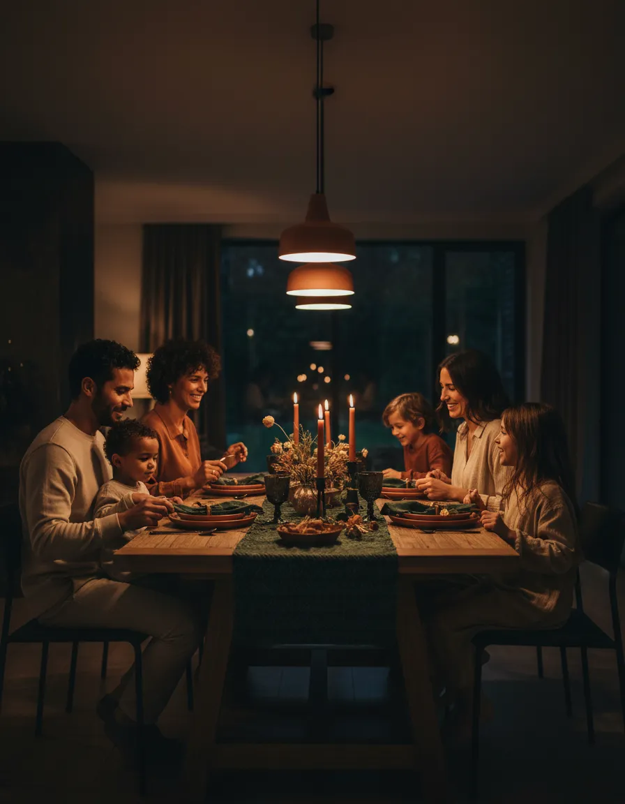 Family enjoying time together, representing improved stability