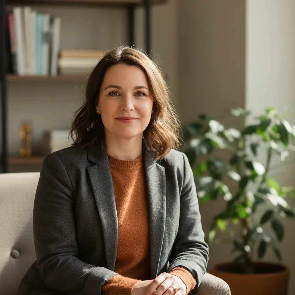 Headshot of the creator of Decoding Funnel, a calm professional working with youth