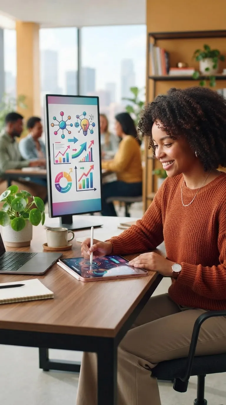 Vertical video ad preview demonstrating educational explainer breakdown and product demonstration