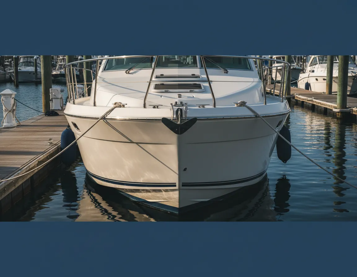 Before and after of oxidized hull restored to gloss