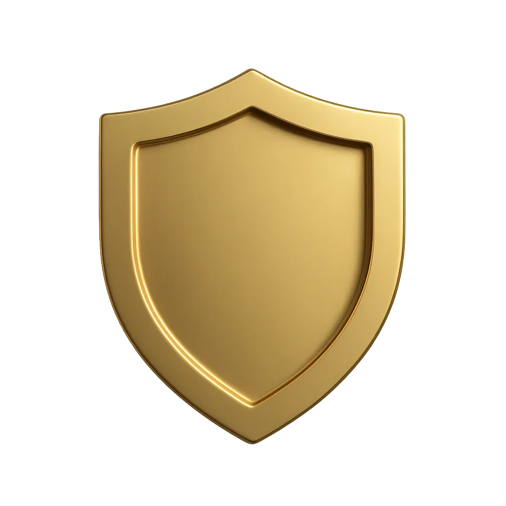 Escudo corporativo representando privacidad y seguridad