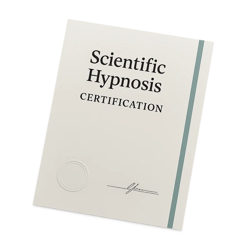 Scientific Hypnosis Certification official documentation