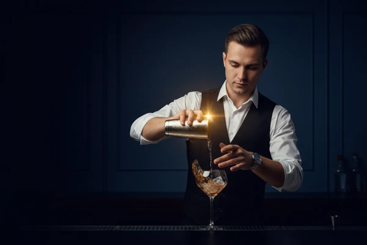 Professional bartender for hire at an Orlando event