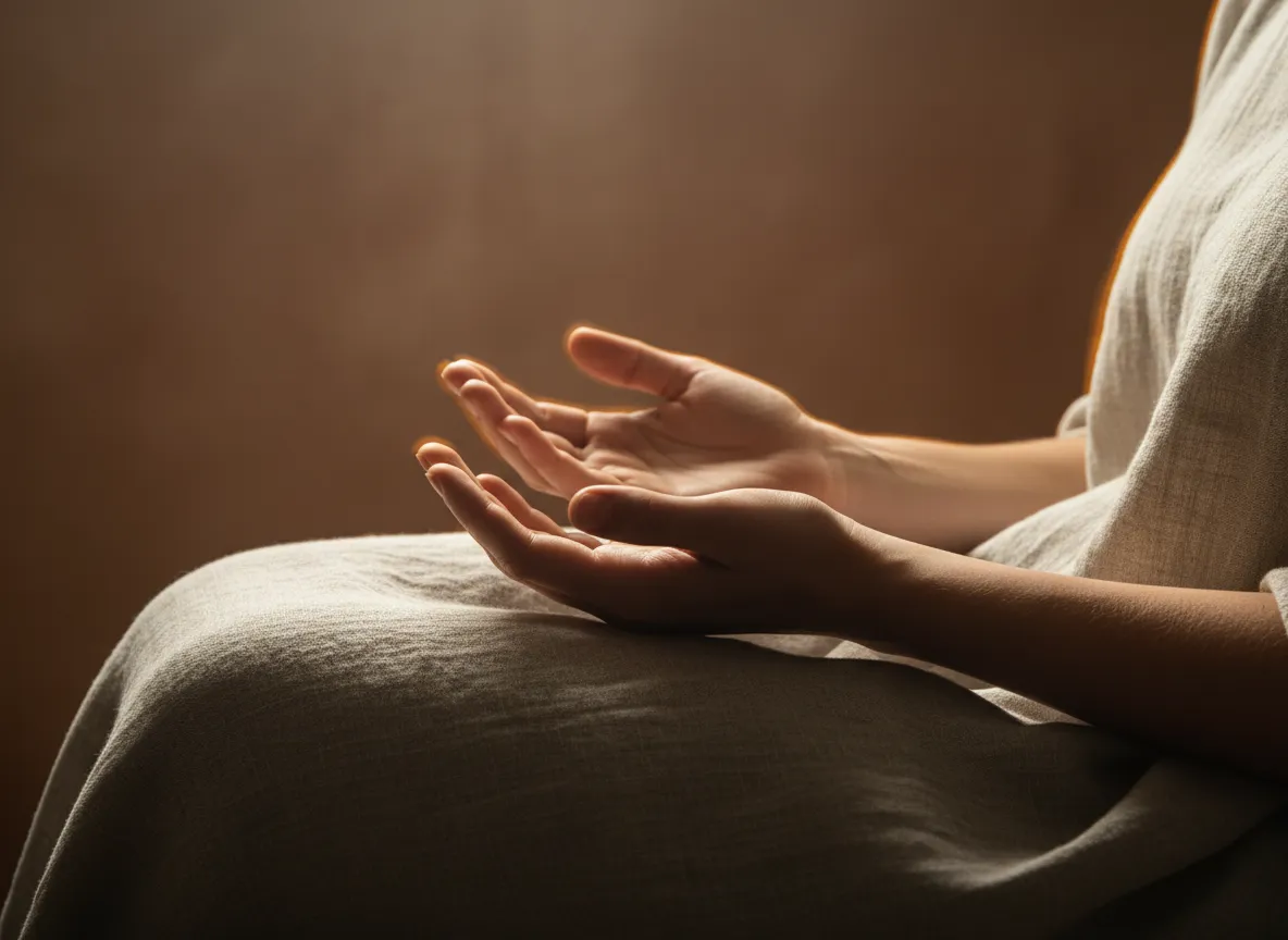A sincere posture of prayer