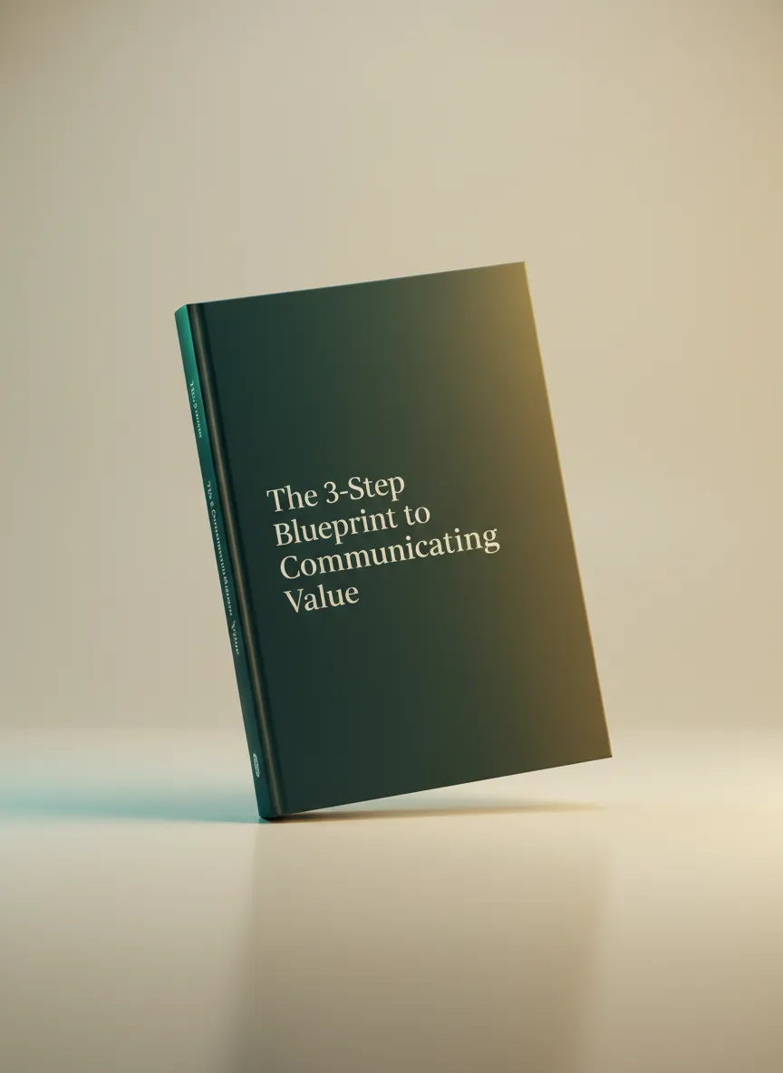 The 3-Step Blueprint to Communicating Value Ebook Cover