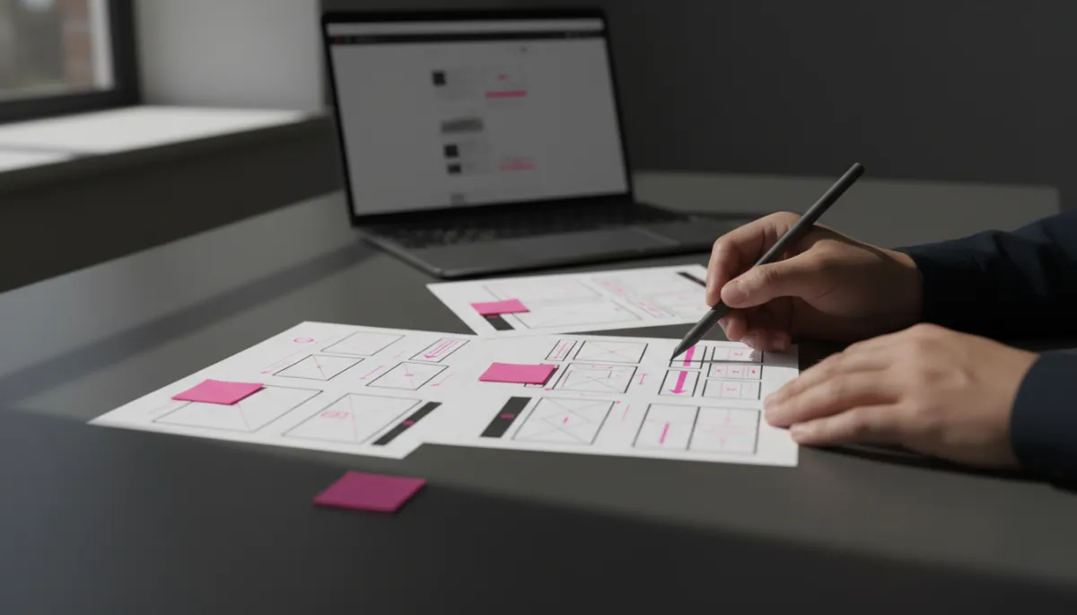 Persona trabajando en estrategia digital