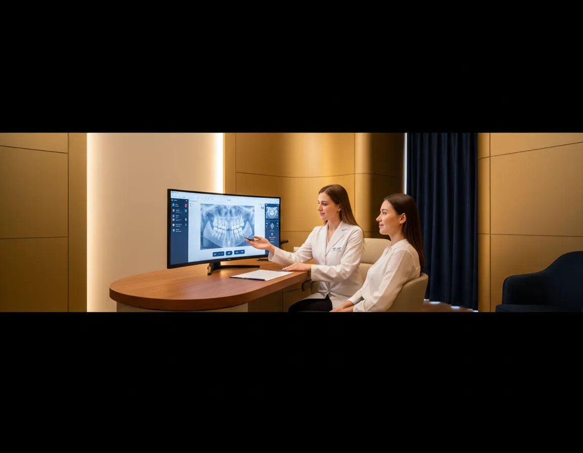 English speaking medical professional with patient